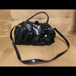 Nicole Miller Black Satchel Handbag